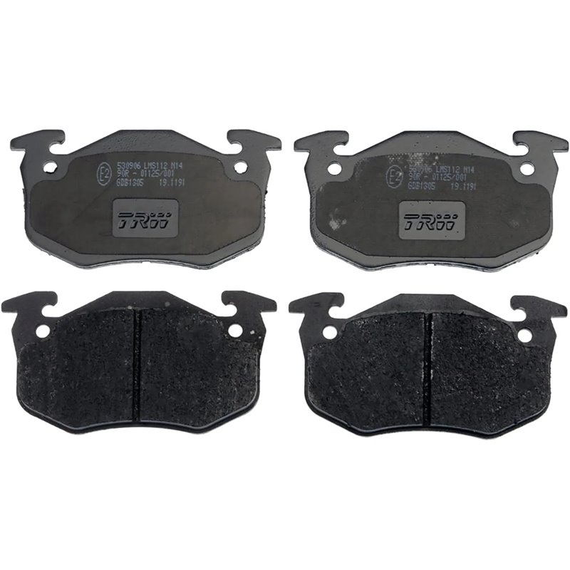 TRW GDB1305 Pastillas de Freno Juego de 4 para Peugeot 206