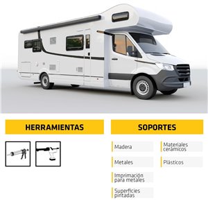 SIKA - Sellador multiusos poliuretano híbrido - Sikaflex 521 UV - Blanco