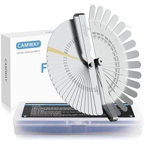 Juego de calibradores de acero inoxidable, 16 cuchillas y 32 cuchillas