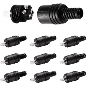 10 Piezas Enchufe de Altavoz DIN de 2 Pines