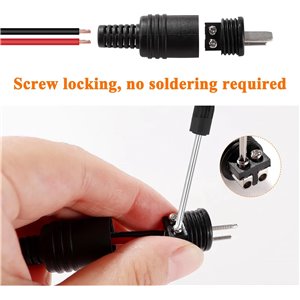 10 Piezas Enchufe de Altavoz DIN de 2 Pines