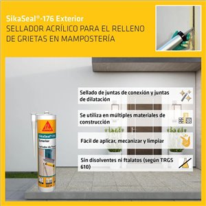 SIKA - Sellador de fisuras - SikaSeal 176 Exterior - Blanco