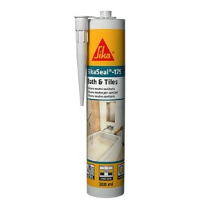 SIKA SikaSeal-175 - Sellador de silicona para ambientes húmedos, blanco