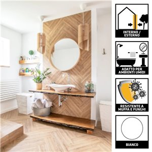 SIKA SikaSeal-175 - Sellador de silicona para ambientes húmedos, blanco