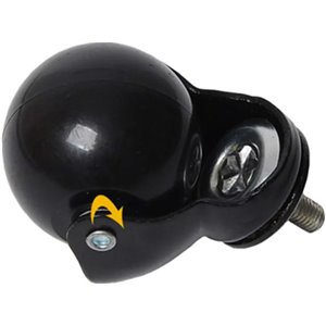 caster Ruedas De Goma De 2 Pulgadas M8 Vástago Roscado Ruedas Giratorias