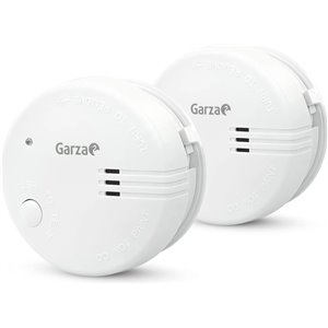 Garza - Pack de 2 Detectores de Humo Mini, Diseño Ultracompacto
