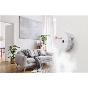 Garza - Pack de 2 Detectores de Humo Mini, Diseño Ultracompacto