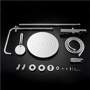 JOHO Columna de Ducha con Rubinetto Termostatico Columna Ducha Monomando Set de Ducha con Grifo Barra