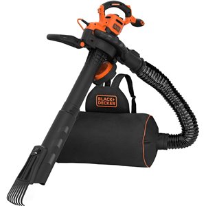 BLACK+DECKER BEBLV301 Aspiradora Eléctrica 3-en-1 y Soplador de Hojas