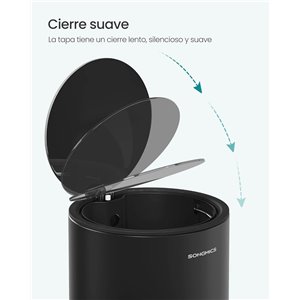 SONGMCIS Cubo de Basura para Cosméticos, 6 L