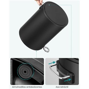 SONGMCIS Cubo de Basura para Cosméticos, 6 L