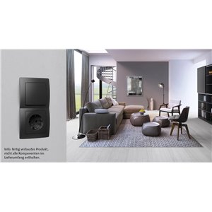 Kopp Einsatz Steckdose Paris negro (mate) 92065008