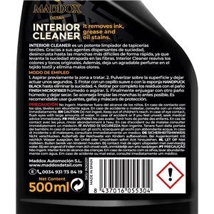 Maddox Detail | Limpiador de Tapicerias Textil, Alfombrillas, Techos, y Alcántara