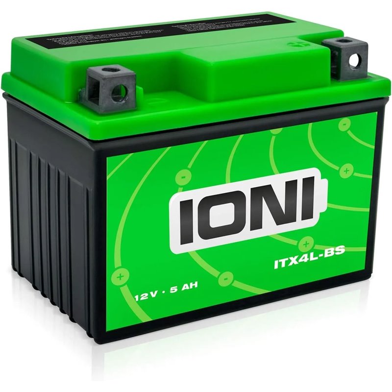 IONI ITX4L-BS / SLA4L-BS 12V 5Ah AGM Batería compatible con YB4L-B / YTX4L-BS