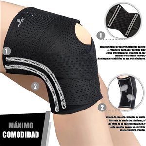 NEENCA Rodillera para Dolor Rodilla, Rodilleras de Compresión Con Tela de Malla Aire