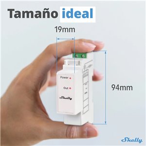 Shelly Pro 3EM Switch Add-on – Interruptor Inteligente 2A, Accesorio para el Medidor Eléctrico Pro 3EM