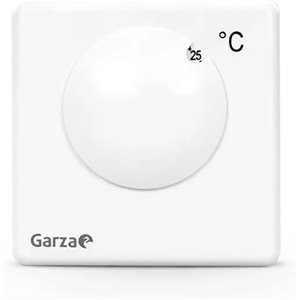 Garza - Termostato analógico para caldera y calefacción, 2 hilos, regulación manual