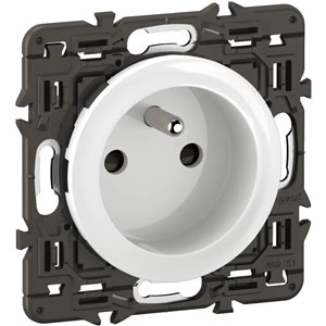 LEGRAND – Toma eléctrica de pared con tierra celiana – Conexión de tornillo