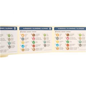 García de Pou 224.16 Etiquetas Adhesivas Alérgenos