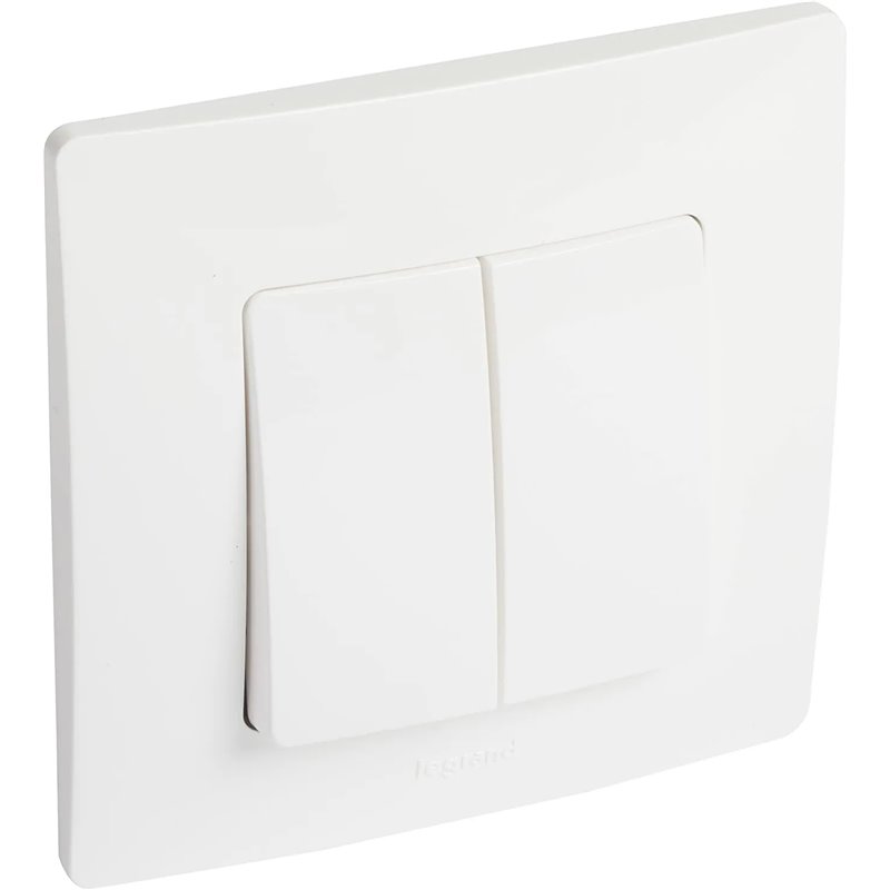 LEGRAND Doble Conmutador 10AX, Gama Niloé Monobloc
