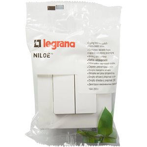 LEGRAND Doble Conmutador 10AX, Gama Niloé Monobloc