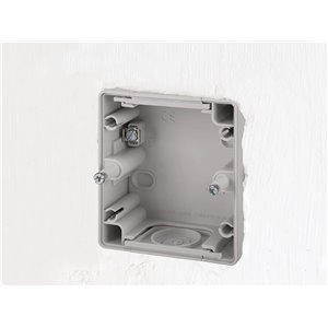 SIMON - Base de Enchufe Exterior , Estanco Toma Schuko, Serie Simon 44 Aqua