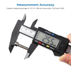 Vinabo Pie de Corredera Digital, 150 mm/6" Pie de Corredera Digital