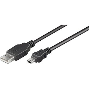 Goobay 0.3m USB 2.0 A/Mini-B - Cable USB (0,3 m, USB A, Mini-USB B, 2.0