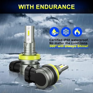 Sycreek Bombilla H8 H9 H11 LED Coche,55W 16000LM 1