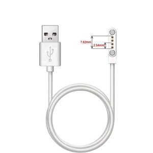 Cable de Carga Magnético 4 Pines 7.62 mm, Cargador