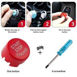 Botón de arranque para motor de coche