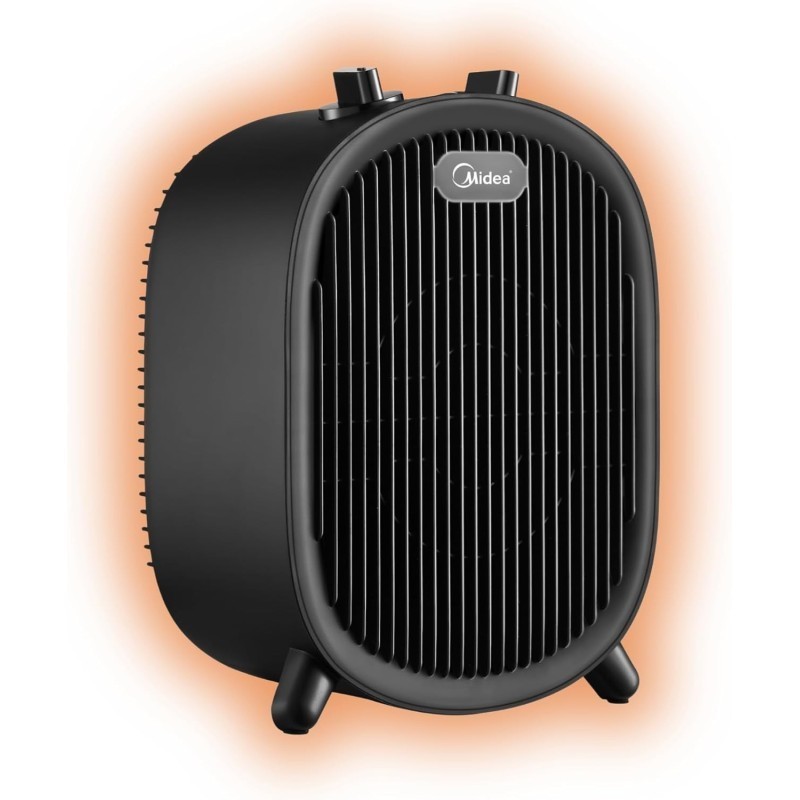 Calefactor Baño Bajo Consumo MIDEA 2000W Negro