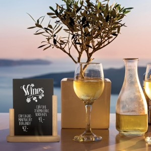 Pizarra de Mesa - Pizarra Portamenús de Doble Cara