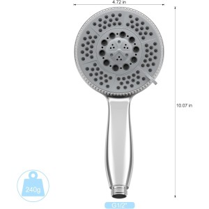 Vinabo Alcachofa de Ducha 5 Modos Cabezal Ducha
