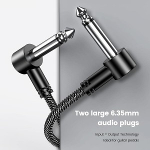 Cable Patch para Guitarra de 15CM (Pack de 3)