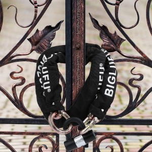 BIGLUFU Candado para bicicleta con 4 llaves, alta