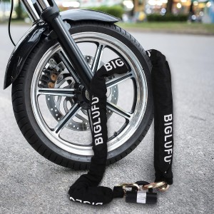 BIGLUFU Candado para bicicleta con 4 llaves, alta