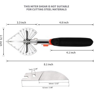 FLORA GUARD Tijeras de inglete ajustables de 45 a