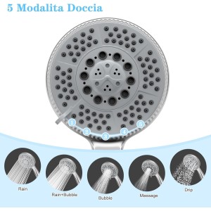 Vinabo Alcachofa de ducha con Manguera 1,5 m