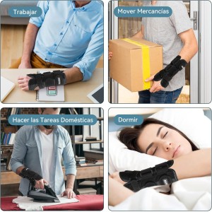 AGPTEK Muñequera Tendinitis Muñeca con 3 Férulas A