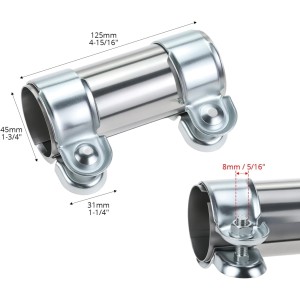 Abrazadera escape acero inoxidable, Ø45 mm x 125 m
