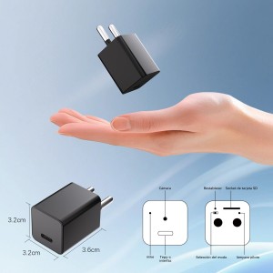 Mini Cámara en Cargador,HD 1080P