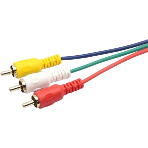 VGA to RCA AV VGA/HD15/RGB a 3 RGB Componente para