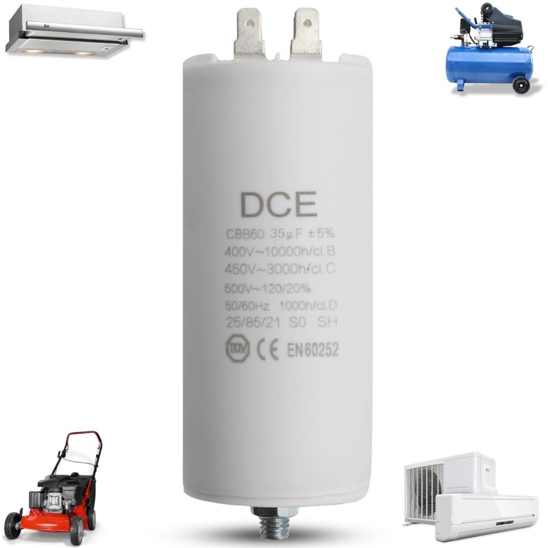Condensador de arranque para motor eléctrico, Cond
