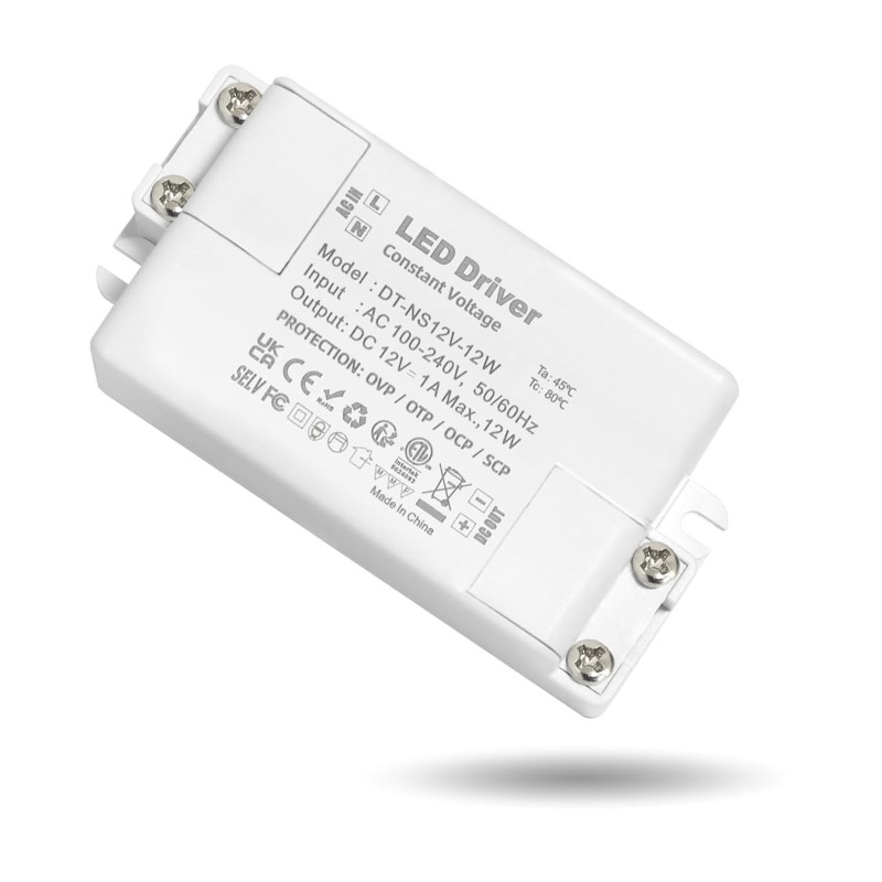 Transformador LED 12 V 1 A, transformador LED 12 V