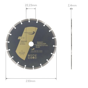 PRODIAMANT disco de diamante universal 230 x 22,2