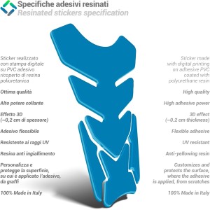 Protector de depósito de resina en 3D para moto co
