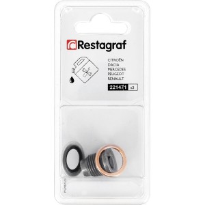 Restagraf – Tapón de Drenaje con Junta montada – M16-1,5 x 17 mm