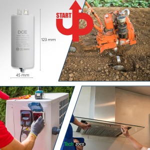 Condensador de arranque para motor eléctrico, Cond