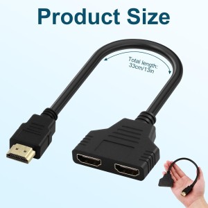 Cable Adaptador Duplicador HDM 1 a 2 Salidas 30cm